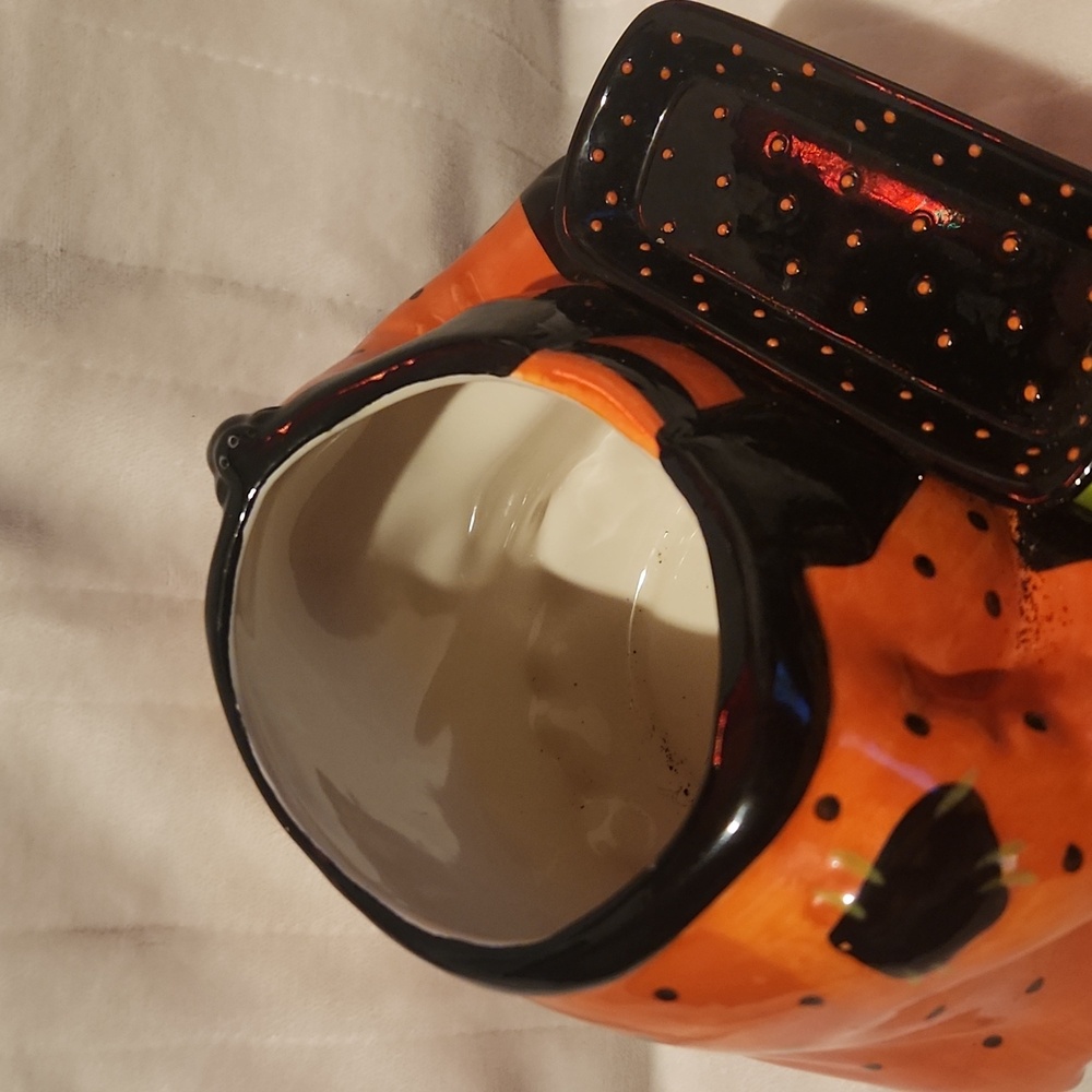 Cracker Barrel, Vintage, Rare, Halloween "Too Cute To Spook" Frankenstein Jar - Picture 9 of 10